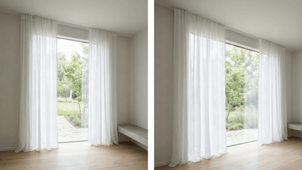 keep window treatments simple