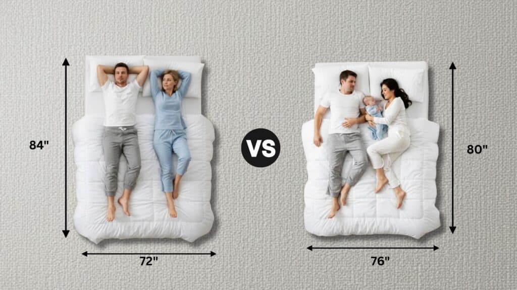 key differences between california king and regular king