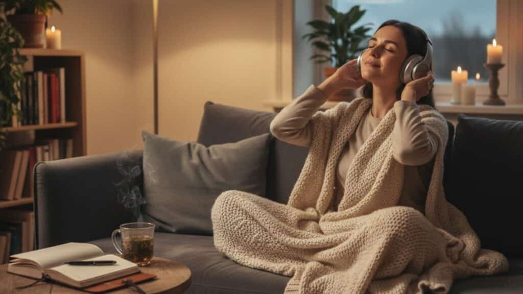 listening to music or podcasts