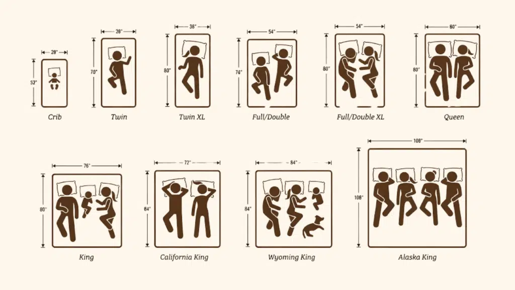 mattress types available for the alaskan king bed