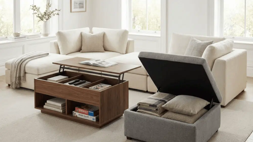 opt for multifunctional furniture