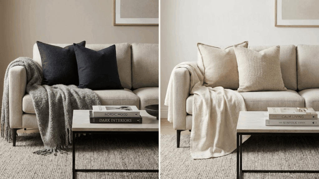 rotate décor seasonally or occasionally