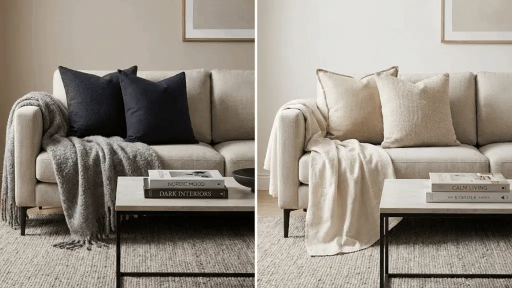 rotate décor seasonally or occasionally