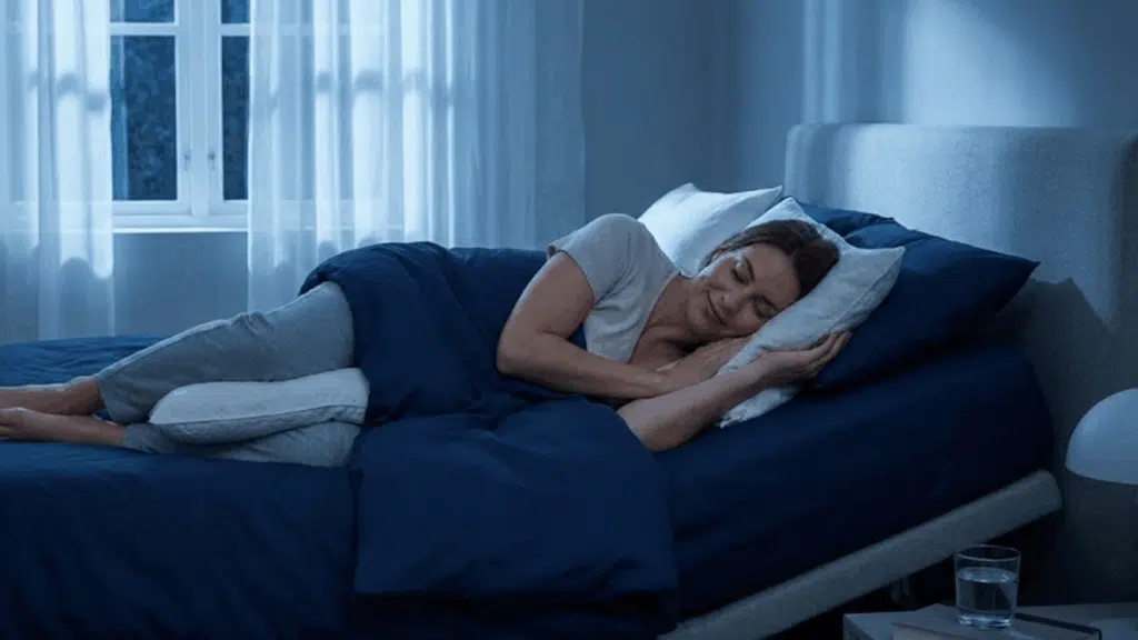 side sleeping with head tilt