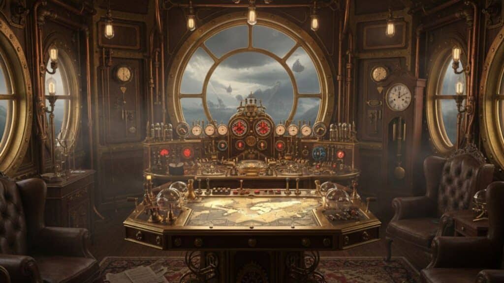 steampunk airship adventure