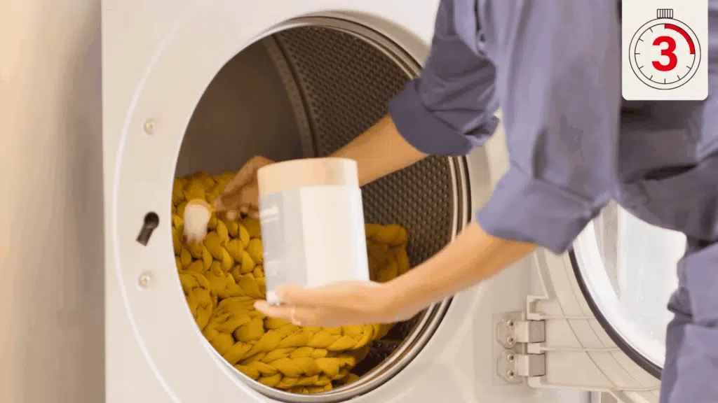 step 3 use a gentle mild detergent