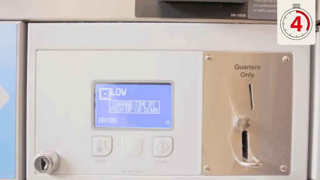 step 4 dry on low heat or run twice if needed