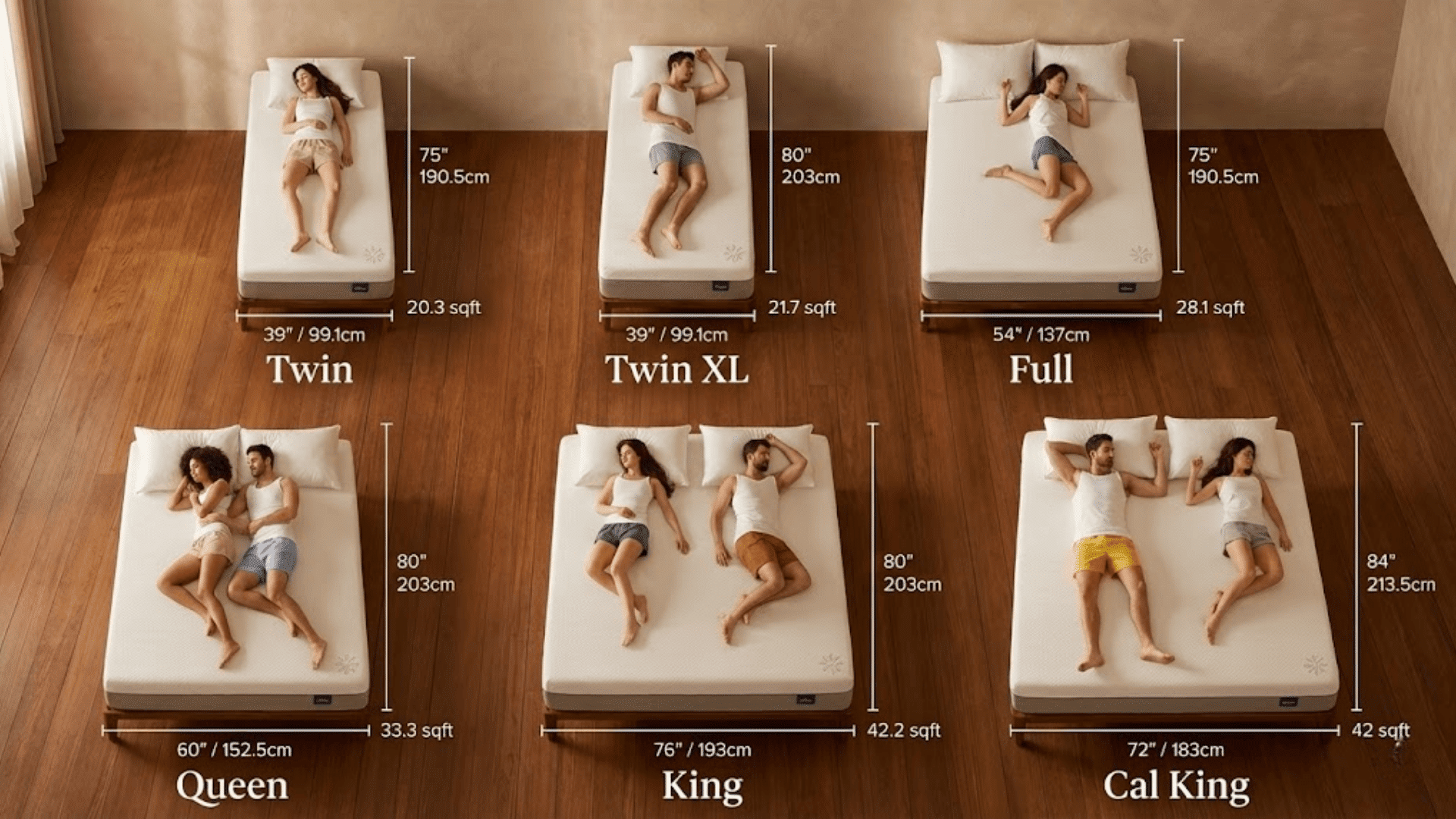 Twin Mattress Size: Dimensions &amp; Comparison - Easy Rest