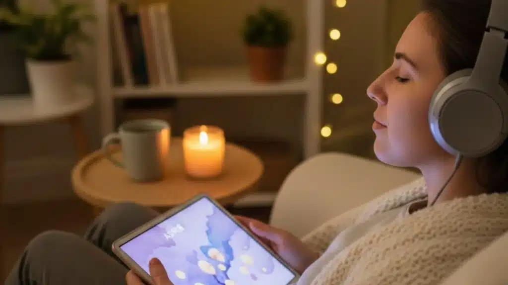 watching asmr videos