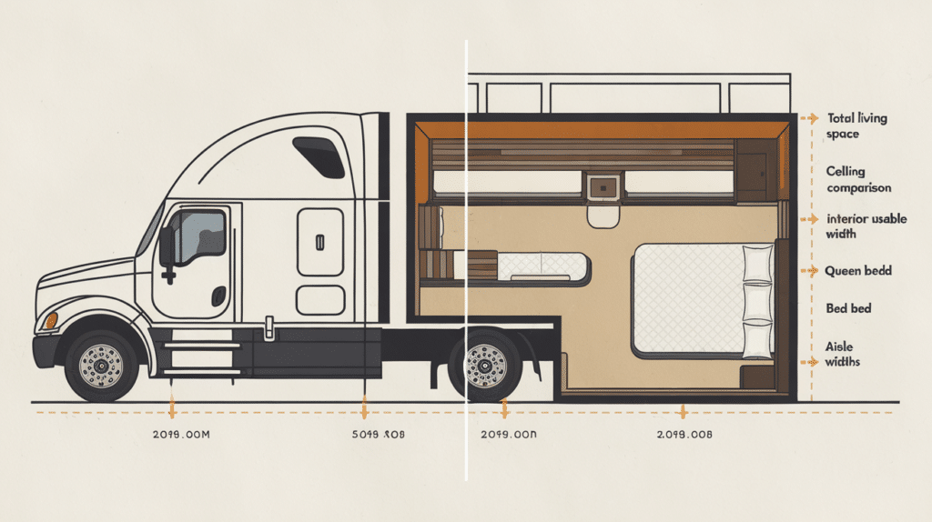 Real Life Interior Size and Dimensions