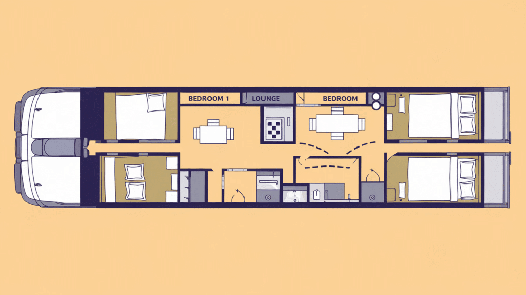 Split Bedroom Layout