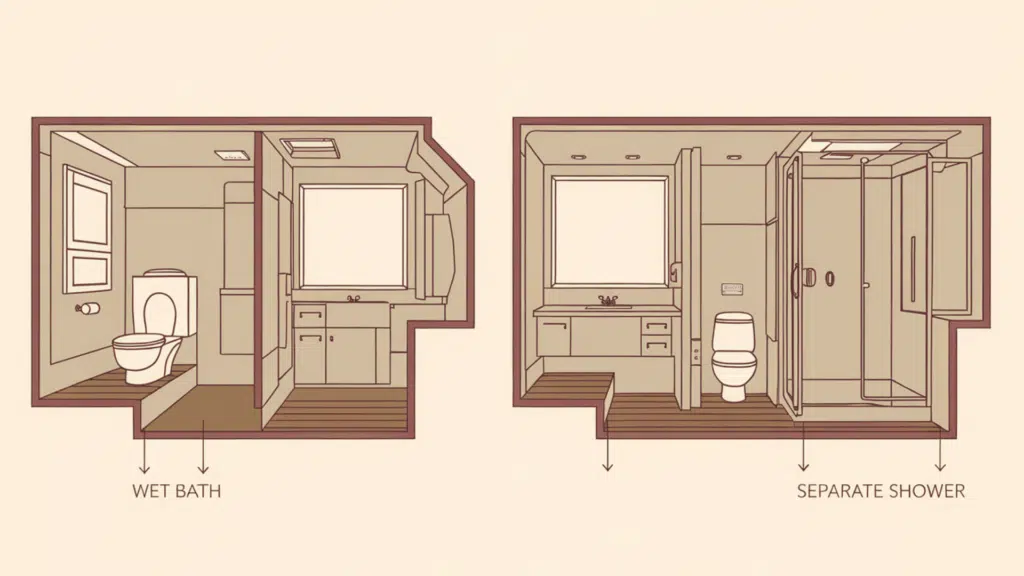 Wet Bath vs Separate Shower