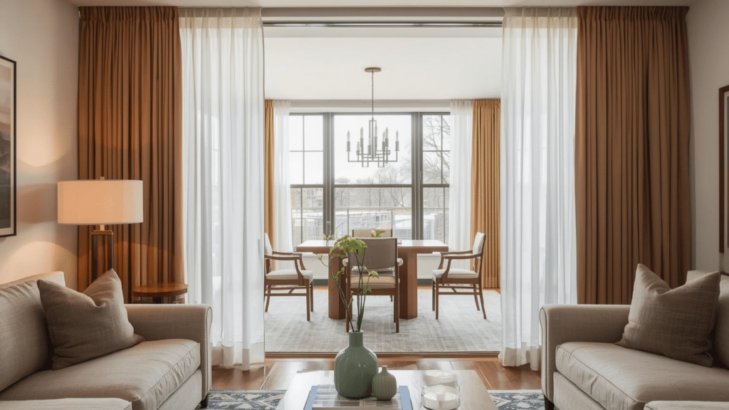 add curtain for soft seprtaion