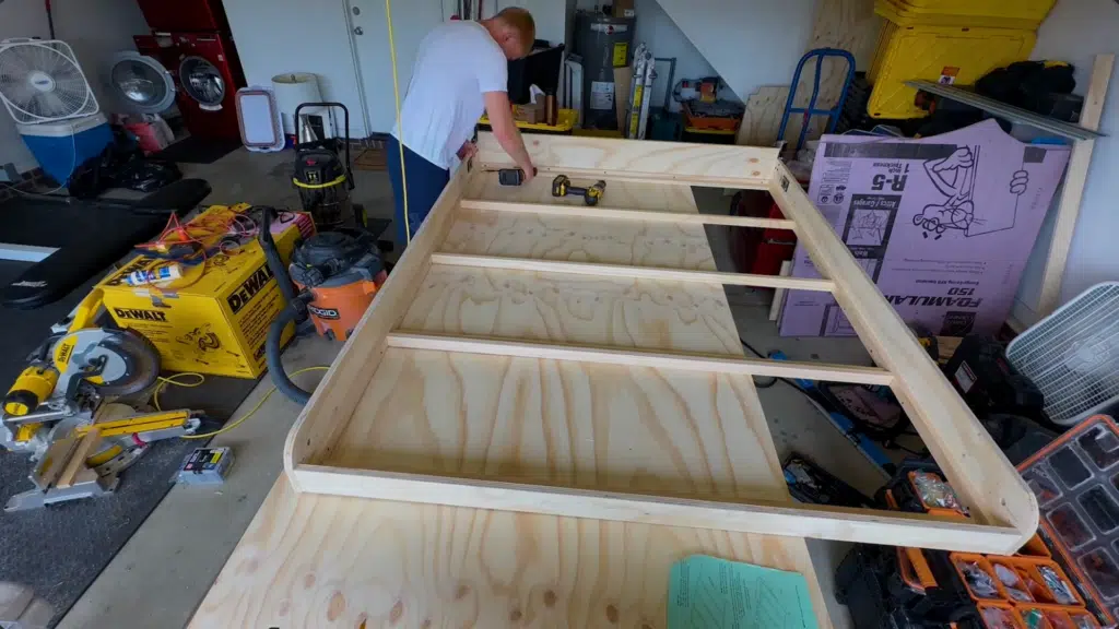 assemble rails to the frame
