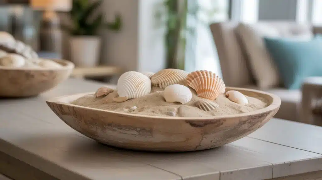 beach inspired decorative bowls