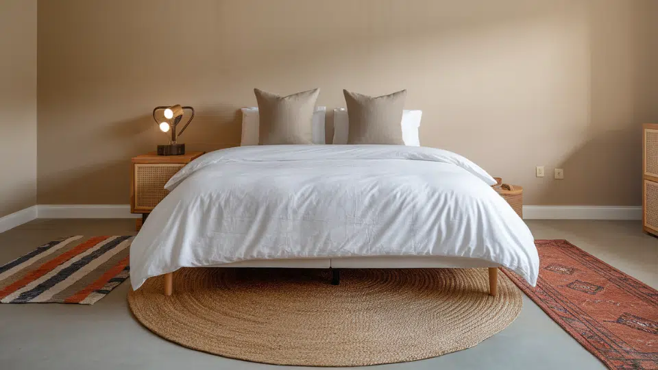 bedroom rug placement guide for size and layout