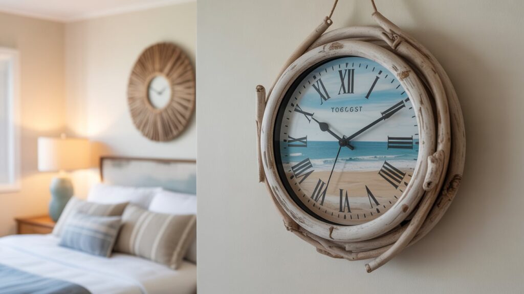 coastal inspired clocks