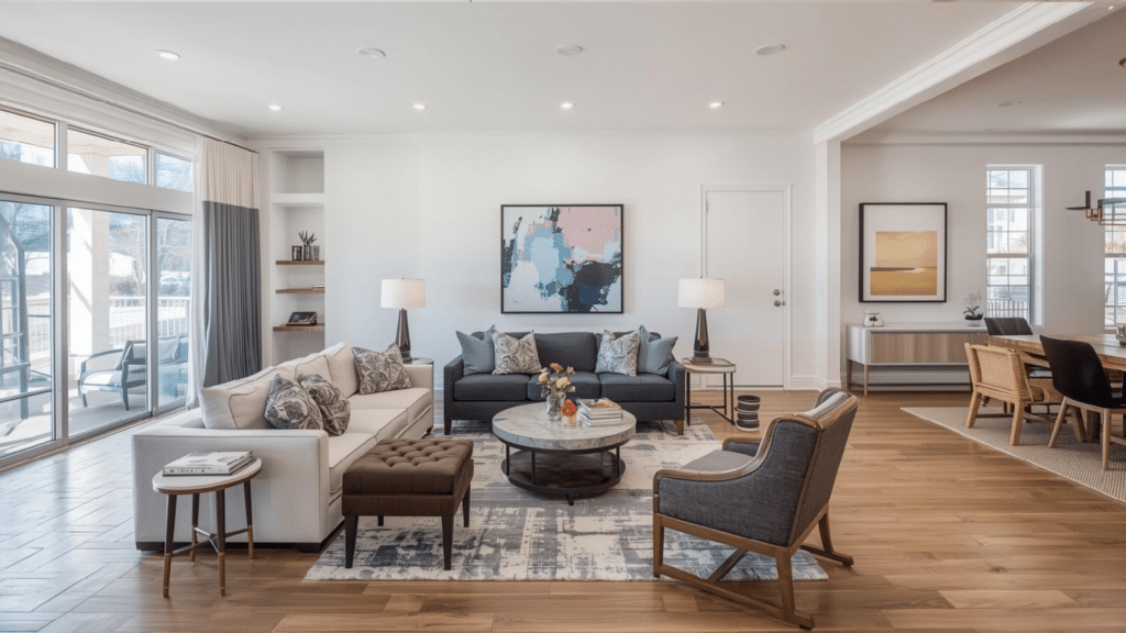 create a seating cluster