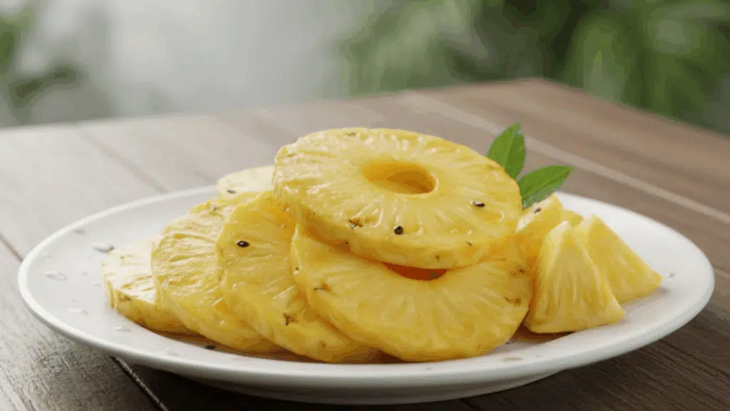 eating pineapple at night