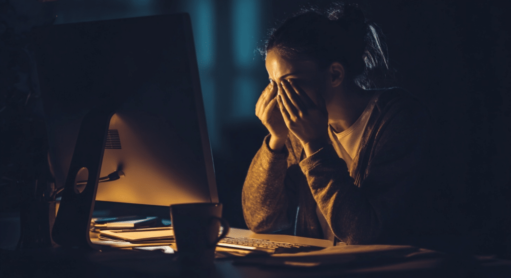 eye strain and visual fatigue