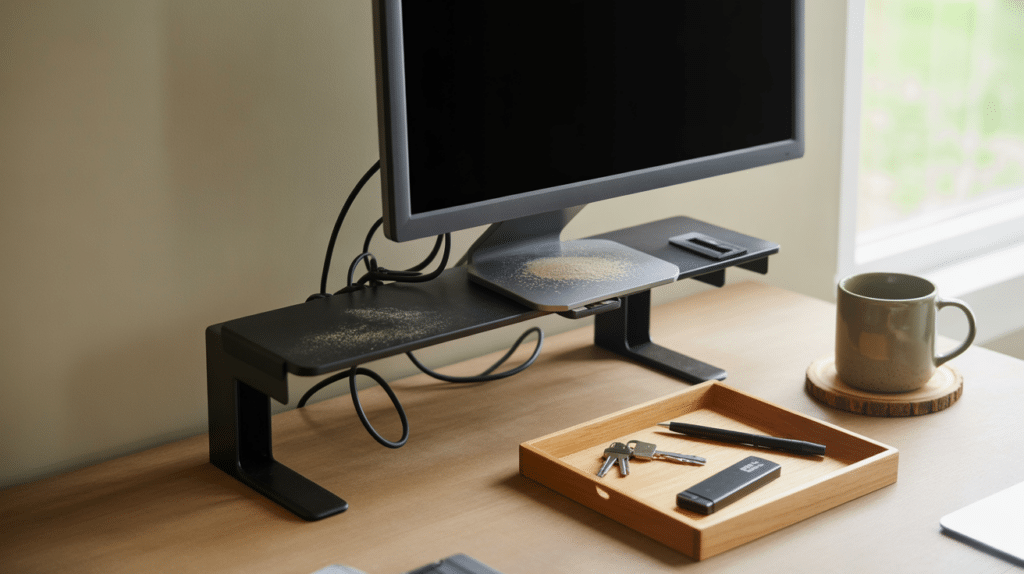floating monitor desk