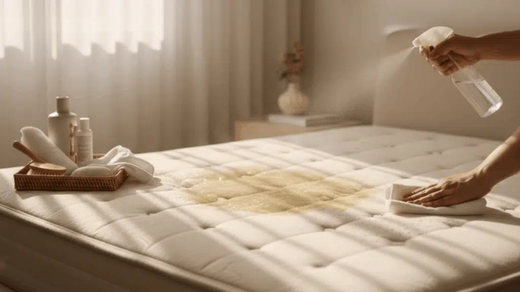 how to clean a mattress that has been peed on