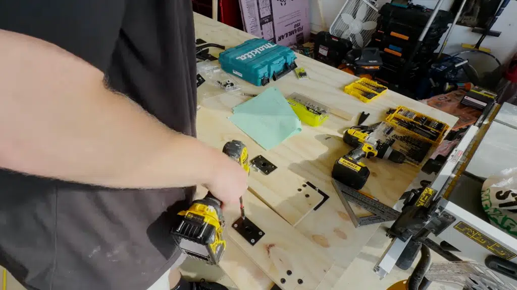 install the hardware plates