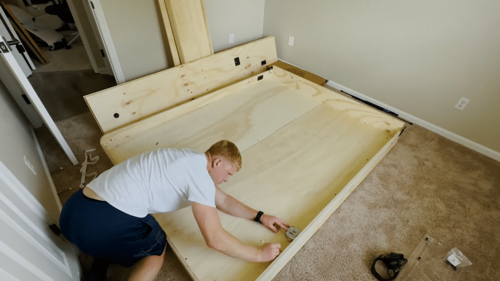 install vertical supports and header