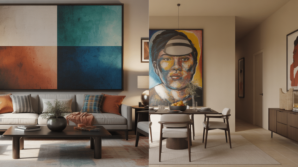 make one statement with art not small frames