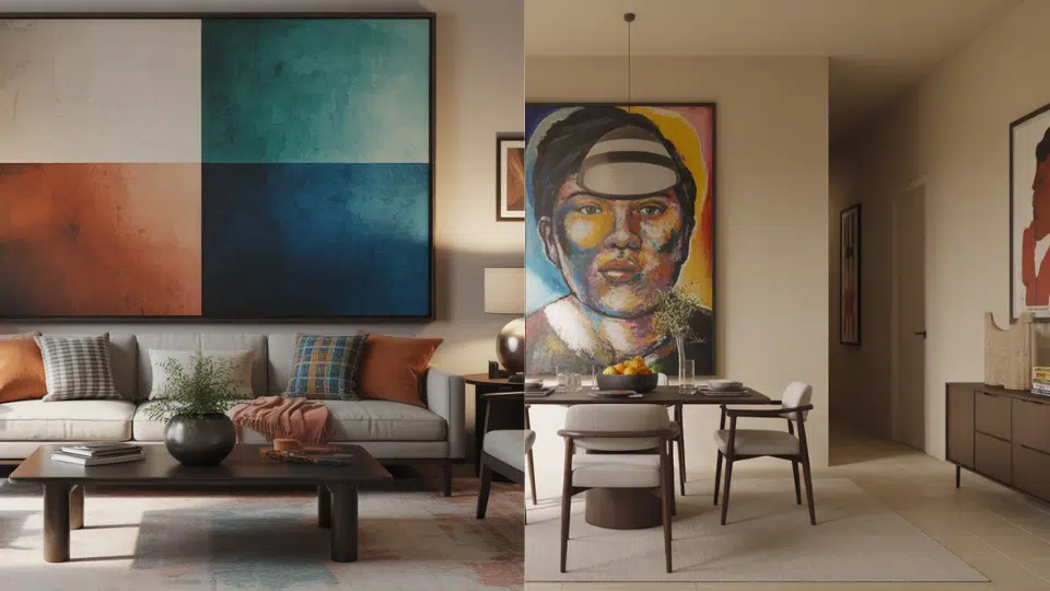 make one statement with art not small frames