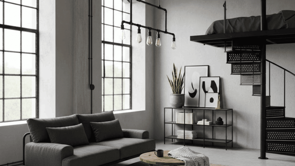 neutral color palette With dark accents