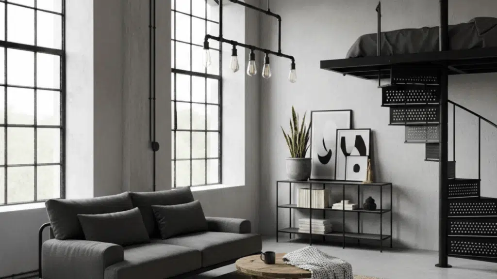 neutral color palette With dark accents