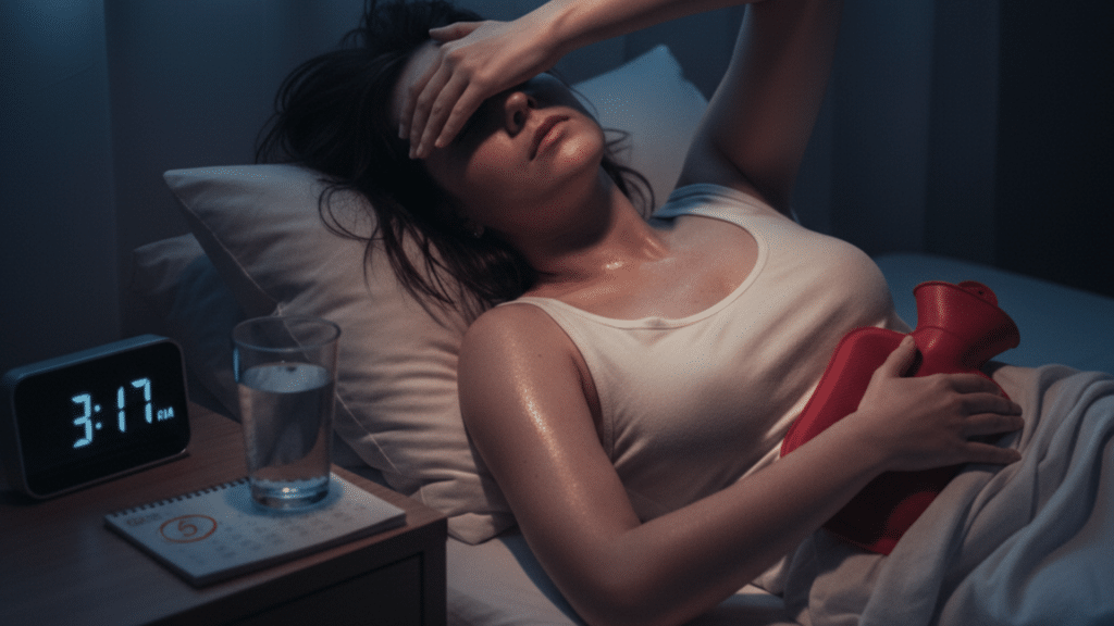 night sweat before periods hormonal cause