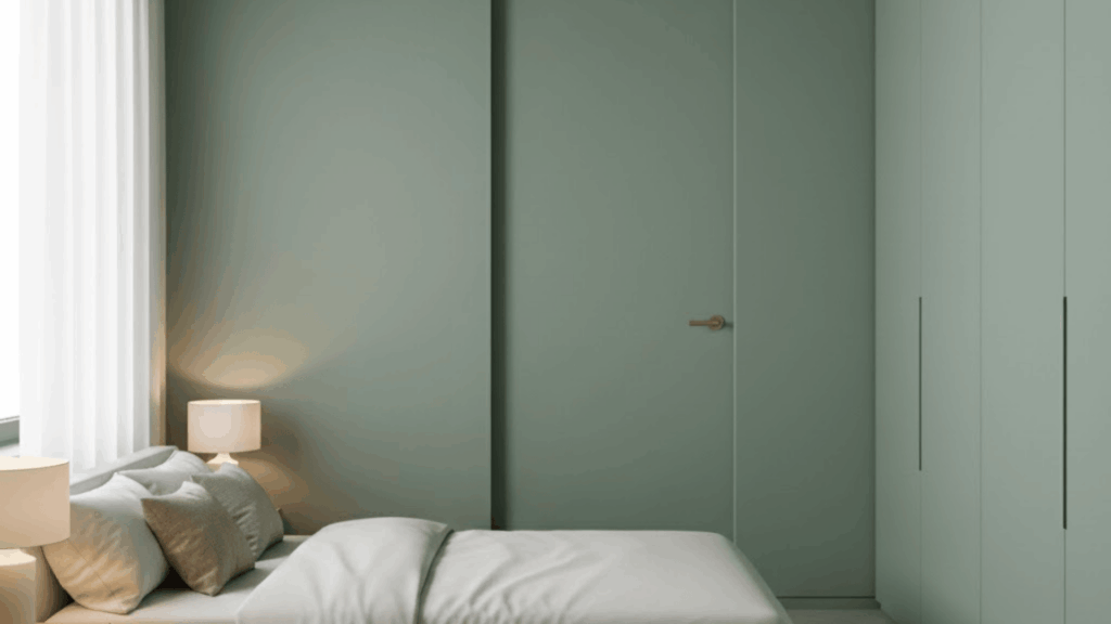 paint doors the same color as the walls