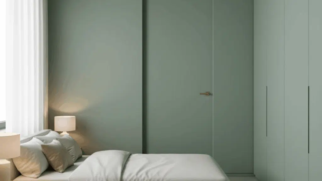 paint doors the same color as the walls