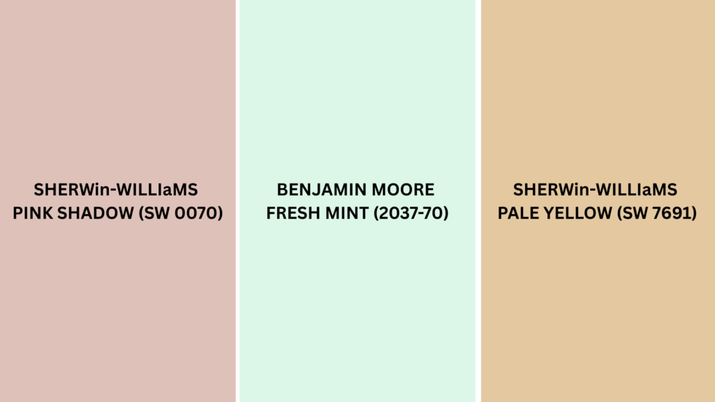 pastel colors That still feel airy