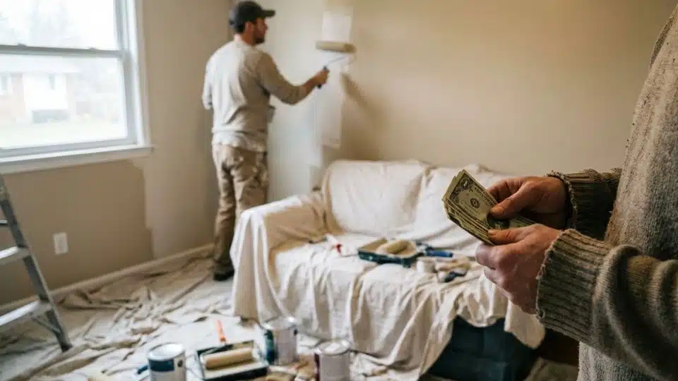 person counting cash