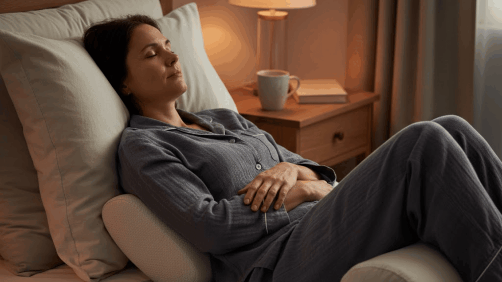 reclined bed position