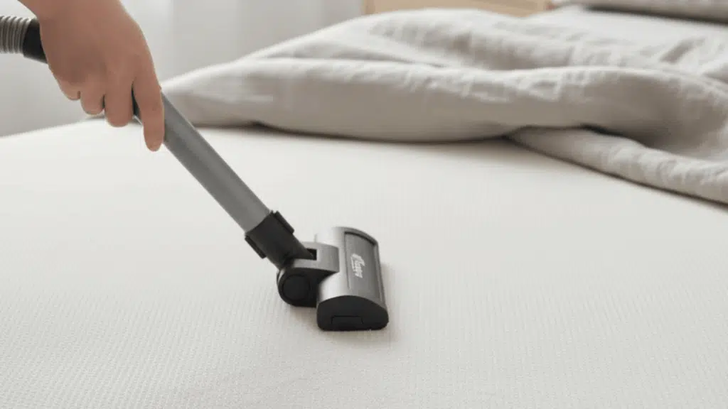 step 5 vacuum the mattress
