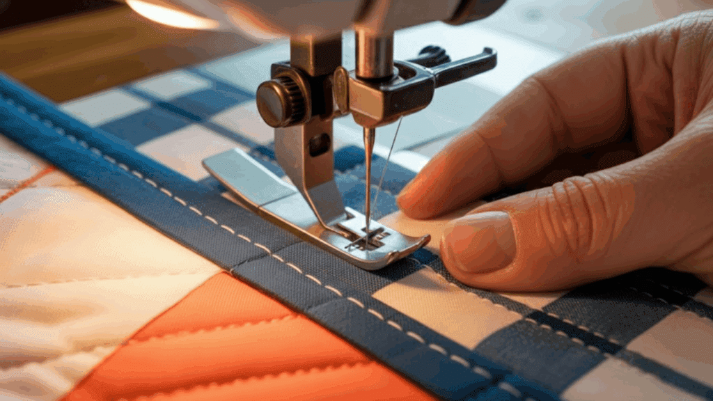 step 6 binding the quilt