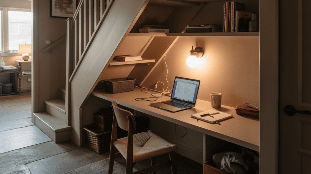 under stair office