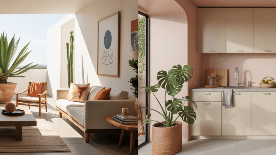 use plants that match the desert tropical vibe