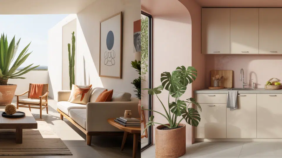 use plants that match the desert tropical vibe