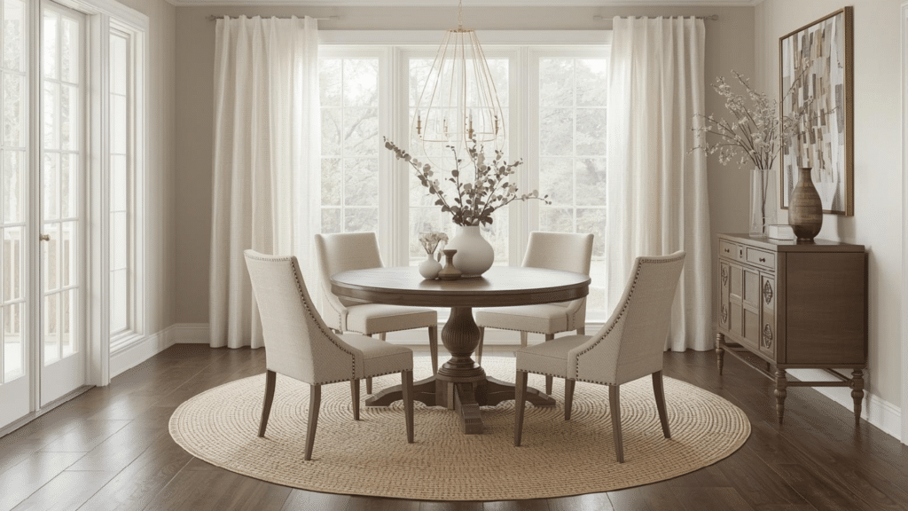 use round dining table