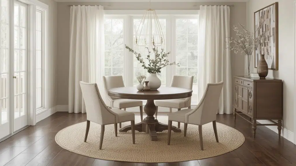 use round dining table