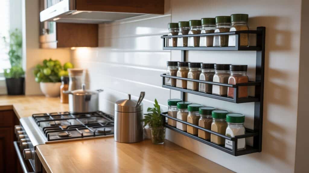 wall mounted spice rack