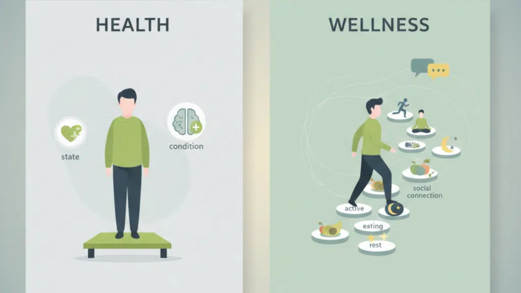 what is wellness and how is it different from health