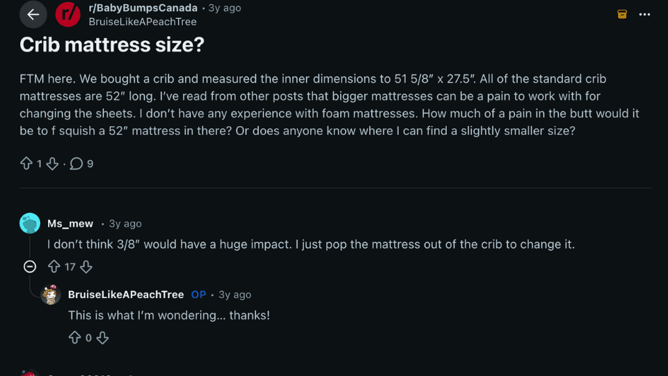 what-the-community-has-to-say-about-crib-mattress-sizes
