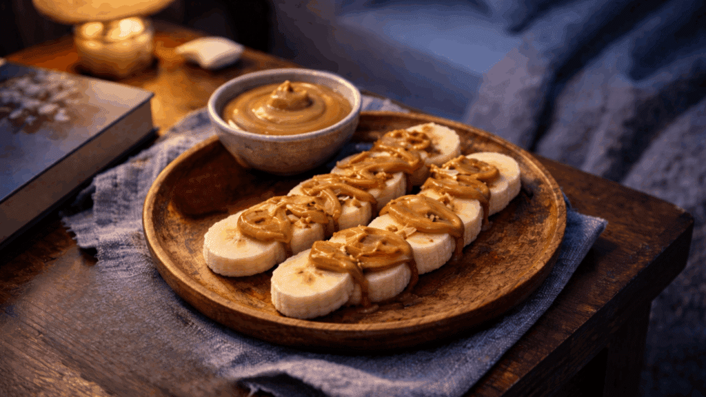 Banana With Almond or Peanut Butter (1)