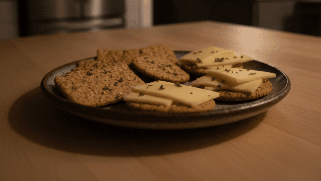 Whole Grain Crackers With Cheese